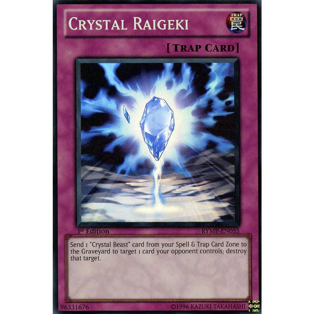 Crystal Raigeki RYMP-EN055 Yu-Gi-Oh! Card from the Ra Yellow Mega Pack Set