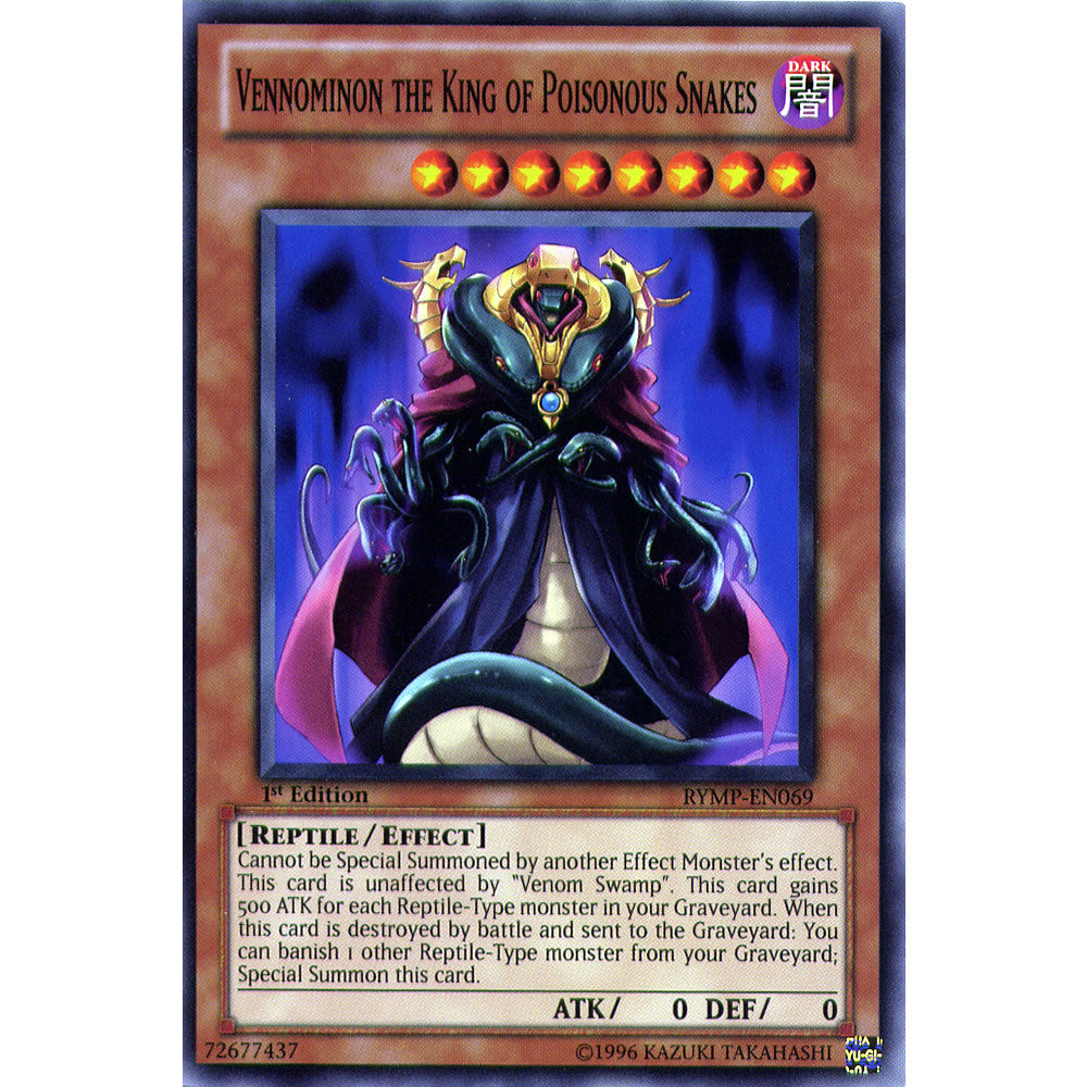 Vennominon the King of Poisonous Snakes RYMP-EN069 Yu-Gi-Oh! Card from the Ra Yellow Mega Pack Set