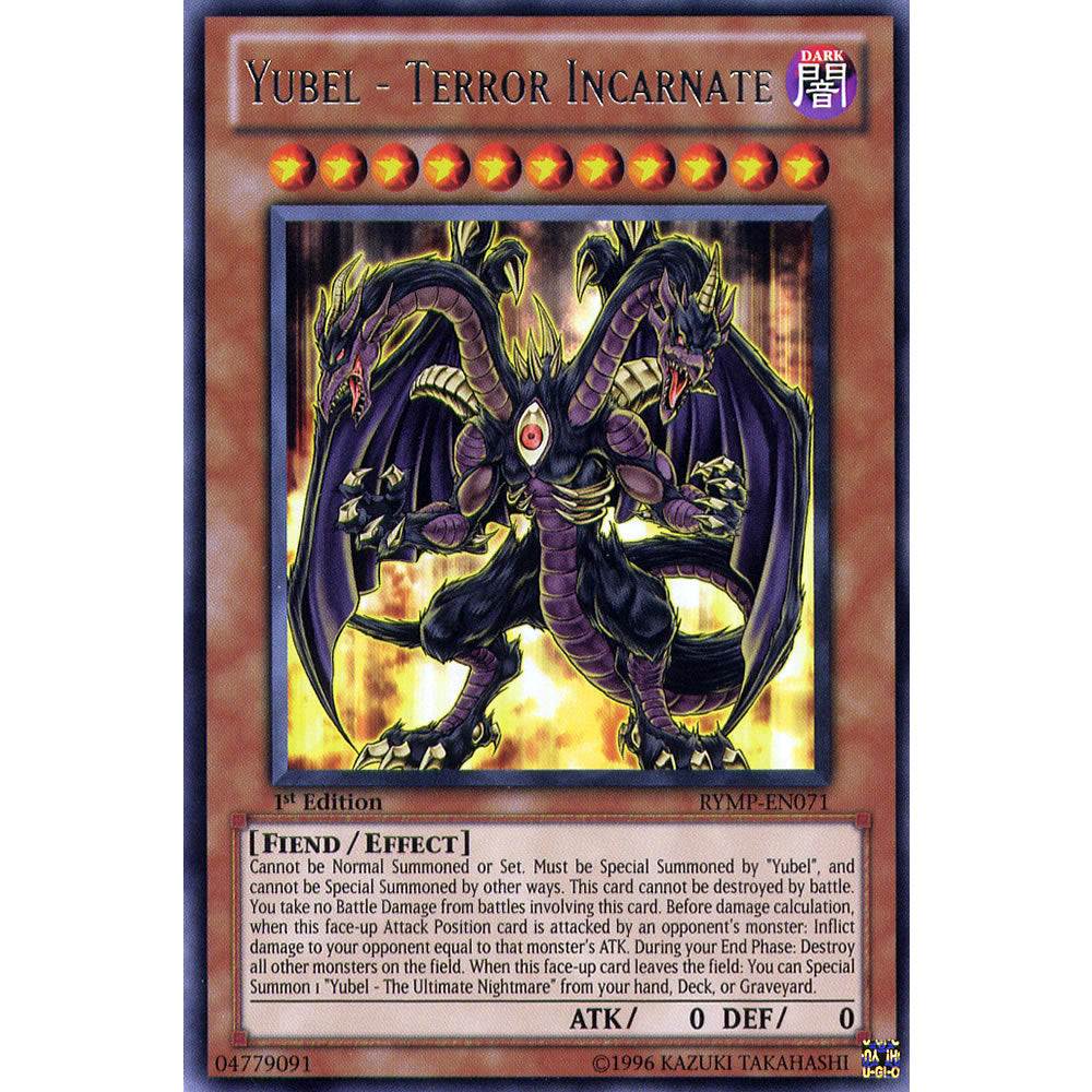 Yubel - Terror Incarnate RYMP-EN071 Yu-Gi-Oh! Card from the Ra Yellow Mega Pack Set