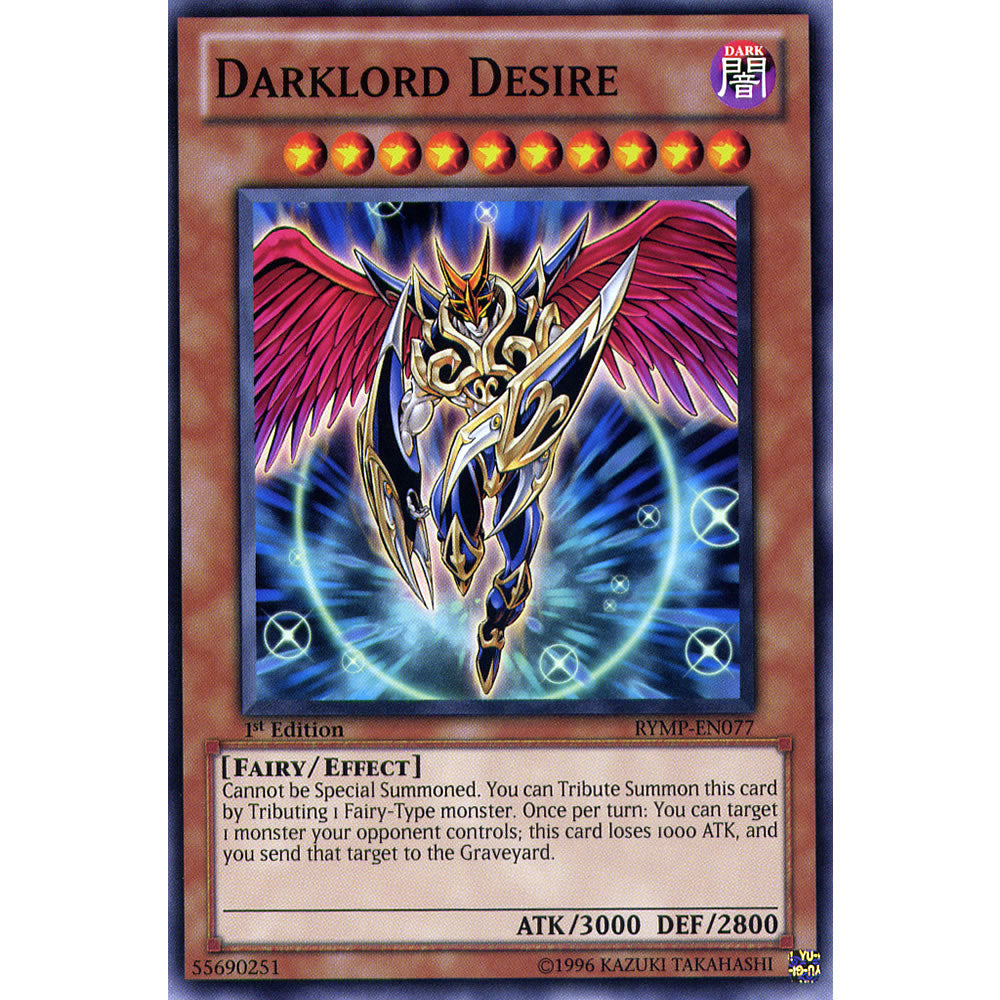 Darklord Desire RYMP-EN077 Yu-Gi-Oh! Card from the Ra Yellow Mega Pack Set