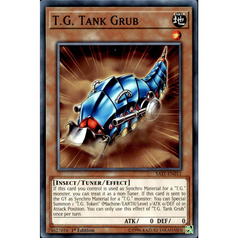 T.G. Tank Grub SAST-EN011 Yu-Gi-Oh! Card from the Savage Strike Set