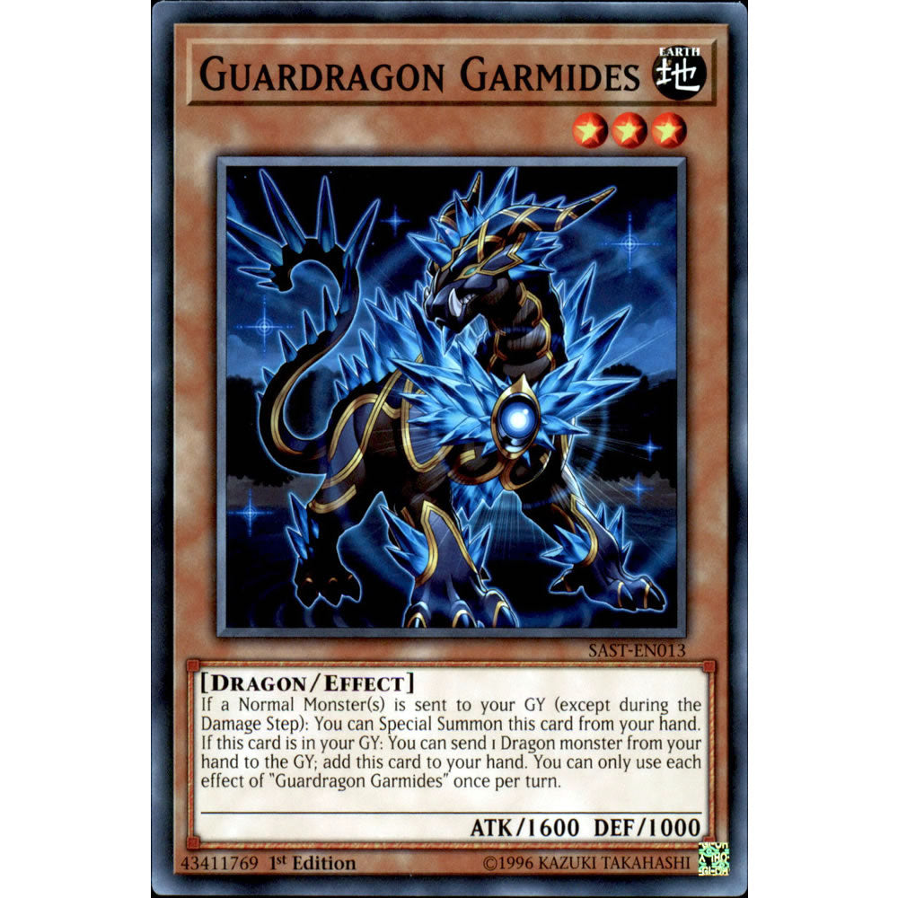 Guardragon Garmides SAST-EN013 Yu-Gi-Oh! Card from the Savage Strike Set