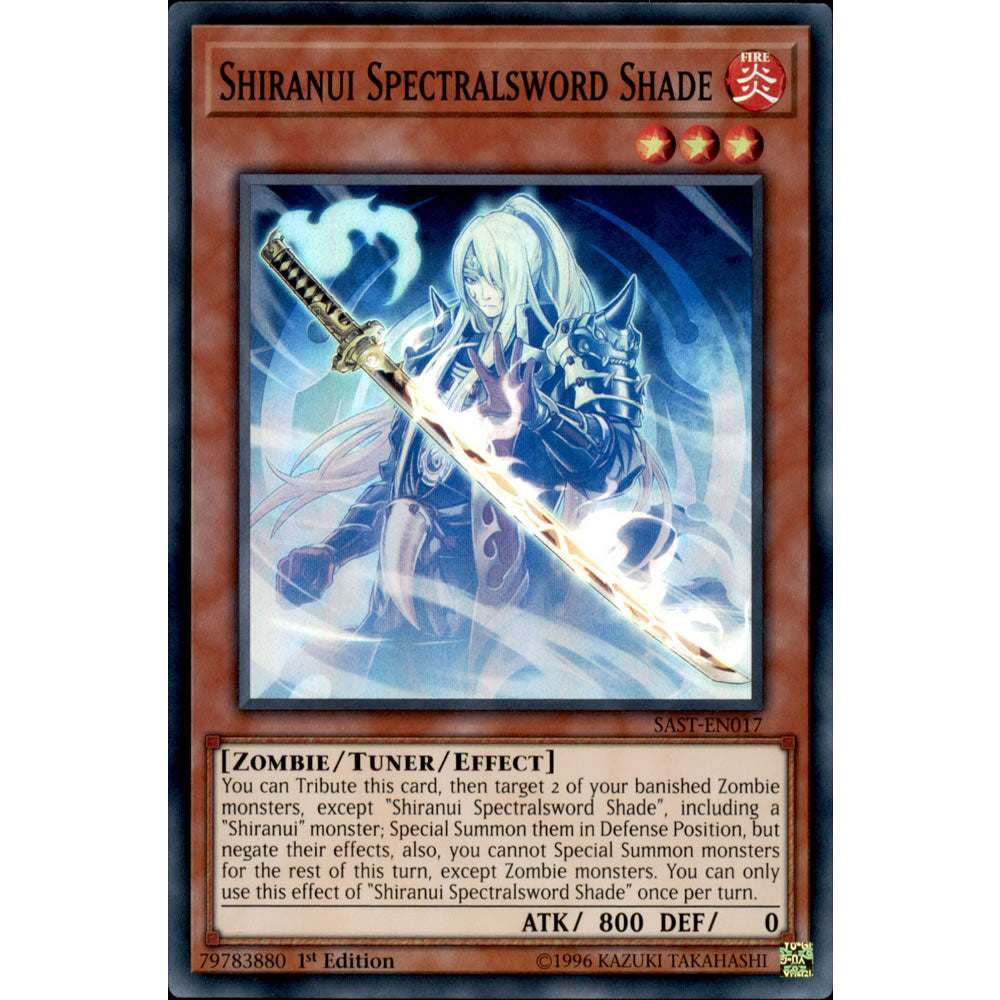 Shiranui Spectralsword Shade SAST-EN017 Yu-Gi-Oh! Card from the Savage Strike Set