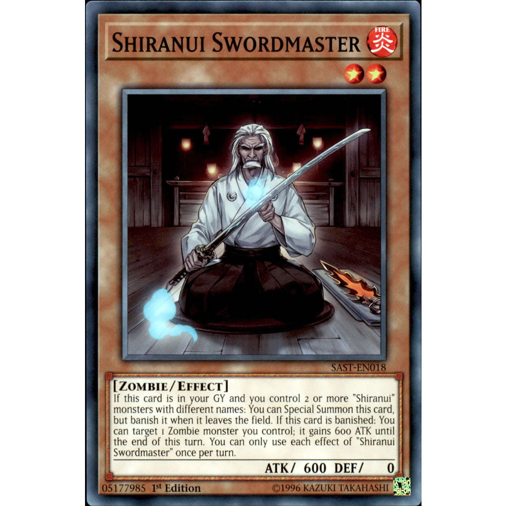 Shiranui Swordmaster SAST-EN018 Yu-Gi-Oh! Card from the Savage Strike Set