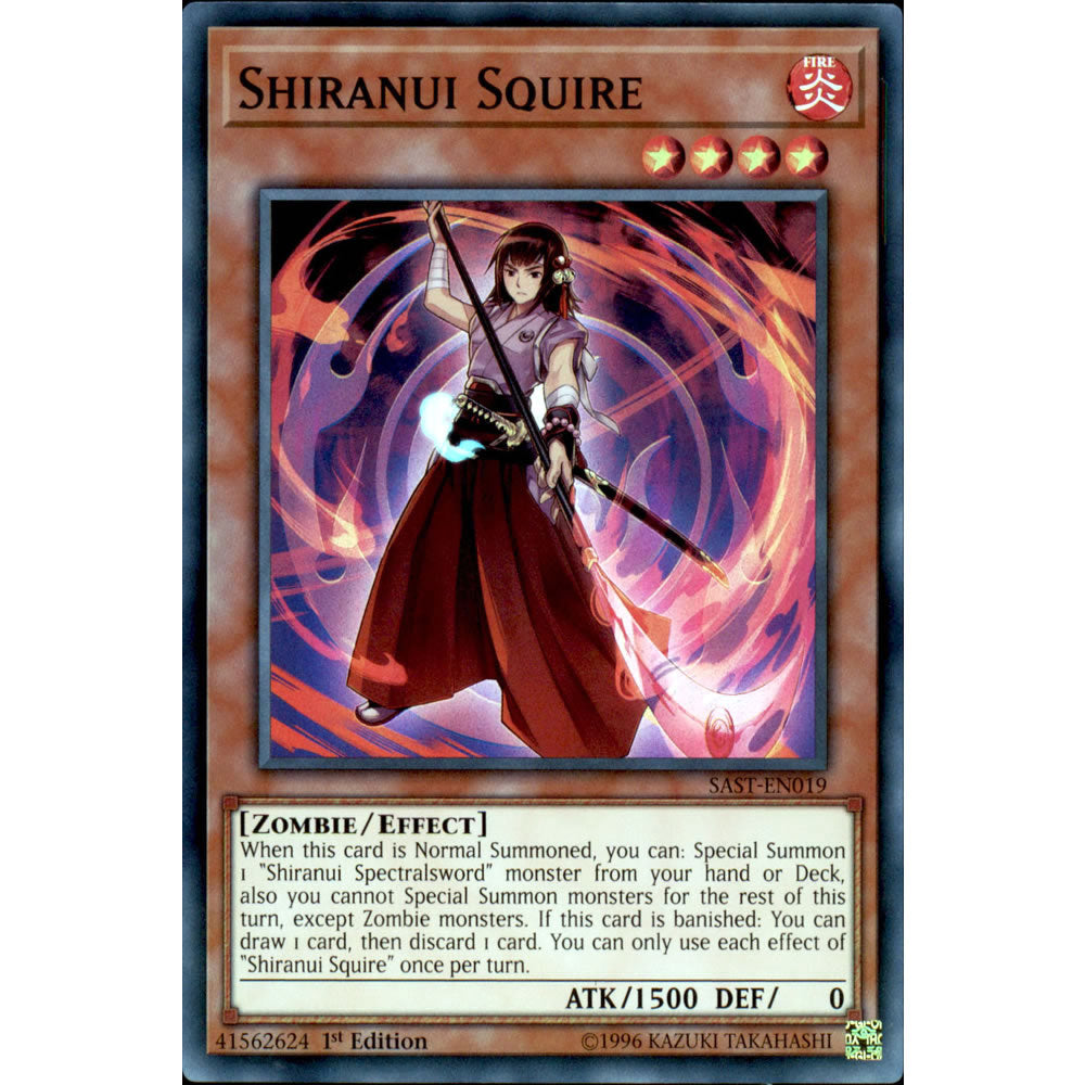 Shiranui Squire SAST-EN019 Yu-Gi-Oh! Card from the Savage Strike Set