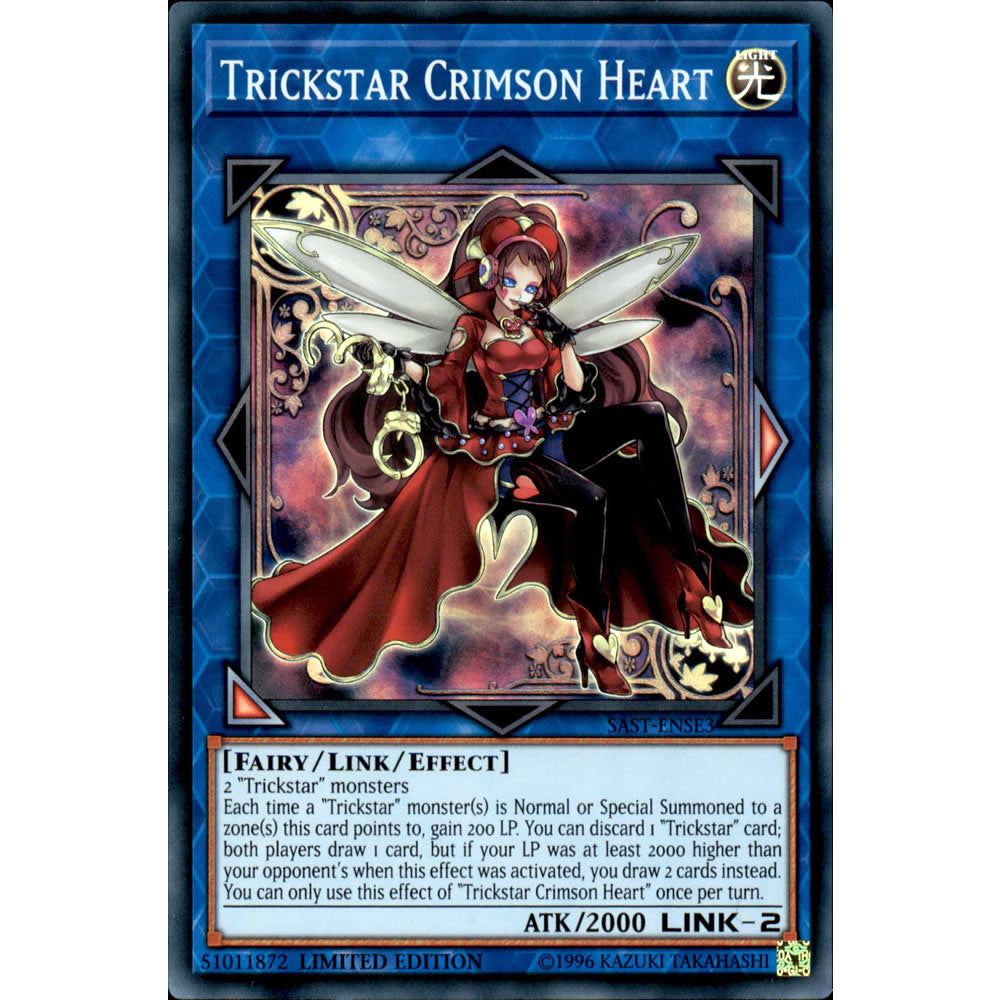 Trickstar Crimson Heart SAST-ENSE3 Yu-Gi-Oh! Card from the Savage Strike Special Edition Set