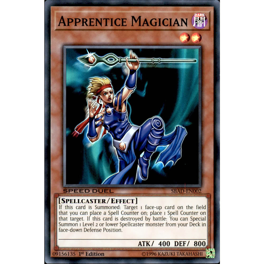 Apprentice Magician SBAD-EN002 Yu-Gi-Oh! Card from the Speed Duel: Attack from the Deep Set