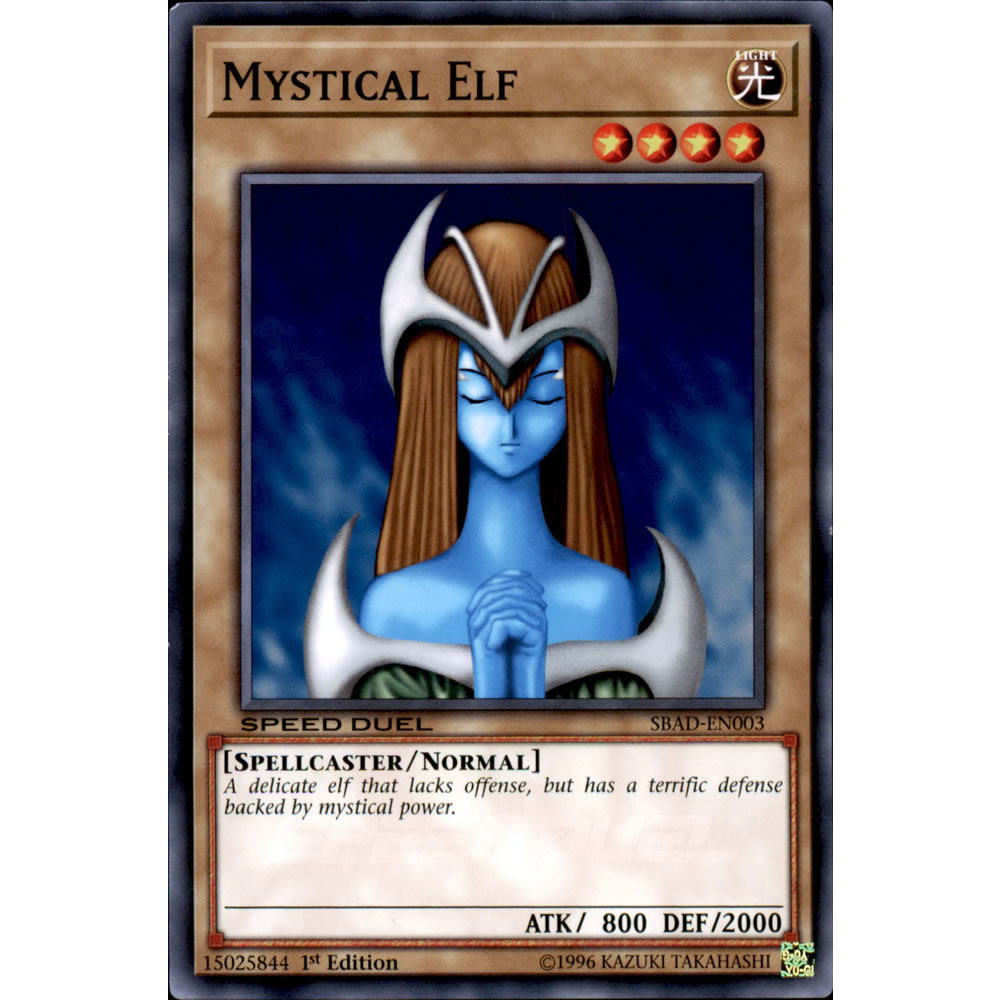 Mystical Elf SBAD-EN003 Yu-Gi-Oh! Card from the Speed Duel: Attack from the Deep Set