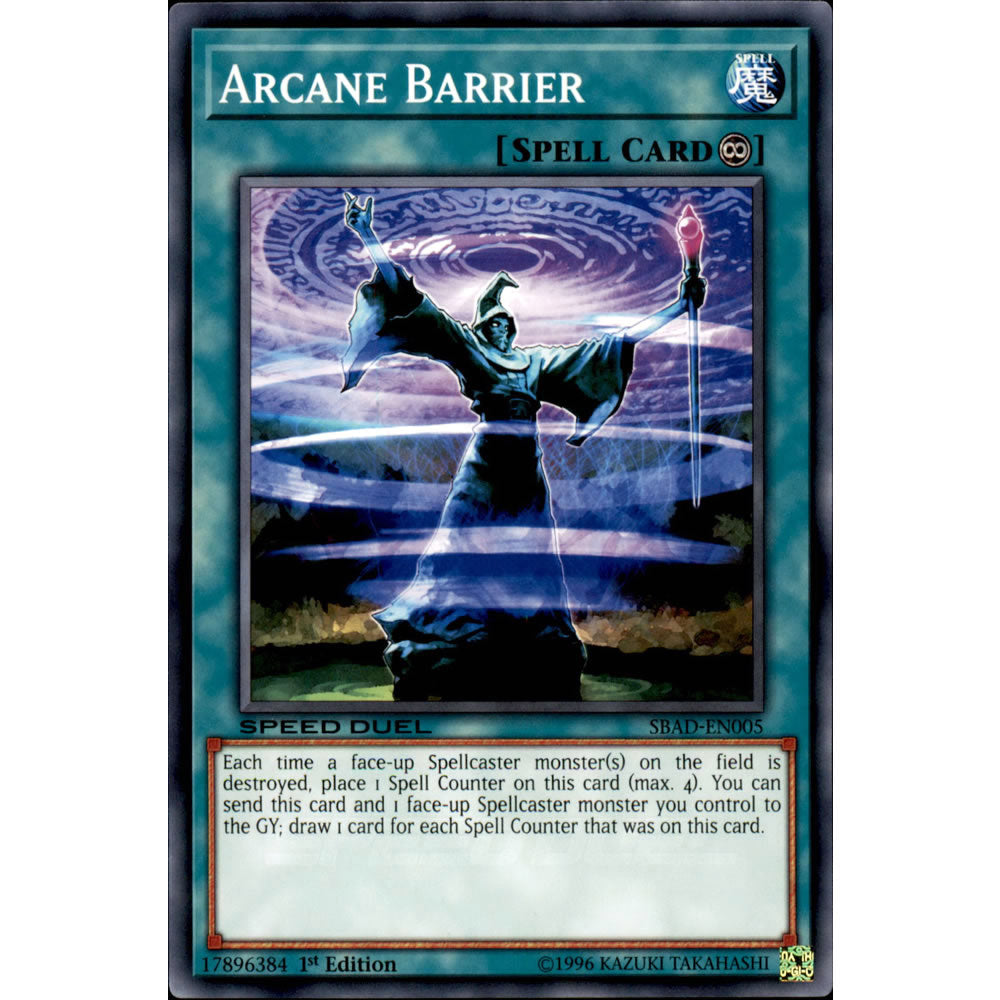 Arcane Barrier SBAD-EN005 Yu-Gi-Oh! Card from the Speed Duel: Attack from the Deep Set