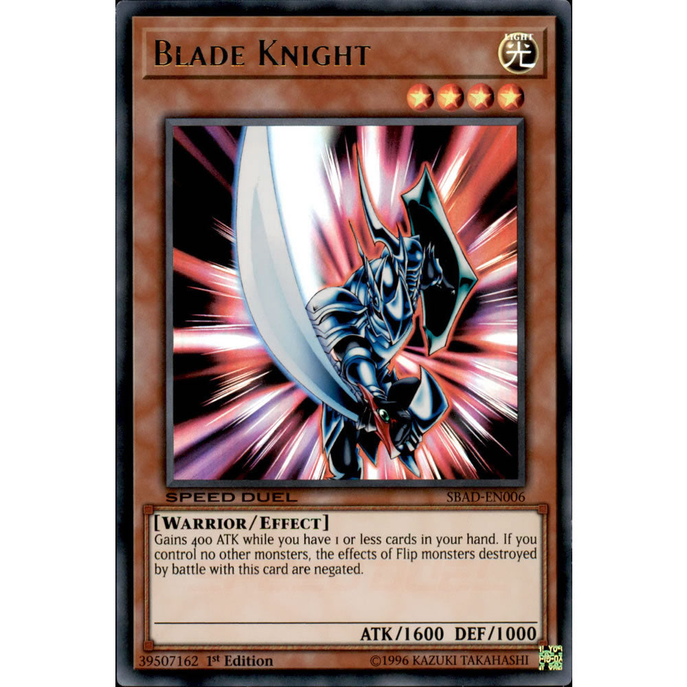 Blade Knight SBAD-EN006 Yu-Gi-Oh! Card from the Speed Duel: Attack from the Deep Set
