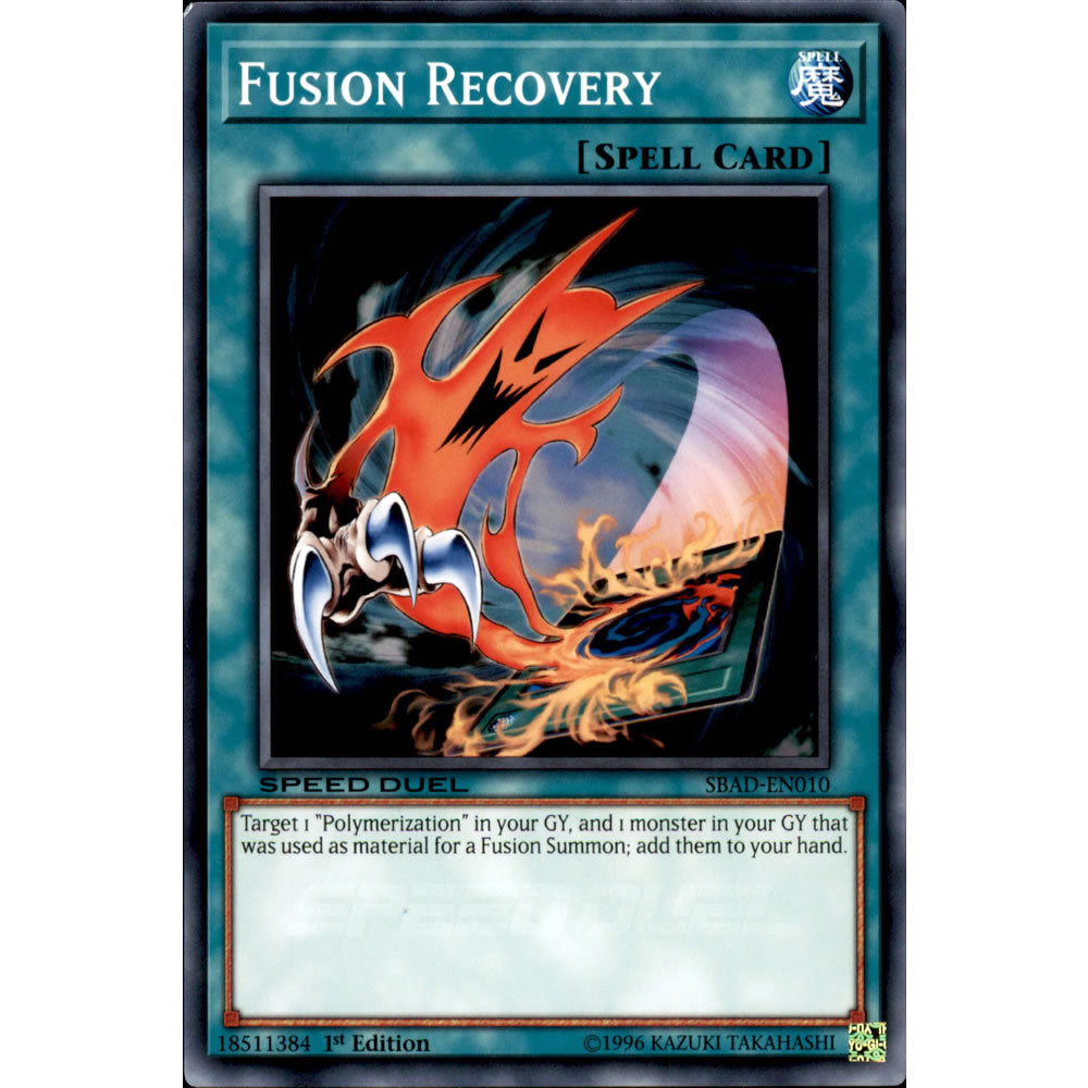 Fusion Recovery SBAD-EN010 Yu-Gi-Oh! Card from the Speed Duel: Attack from the Deep Set