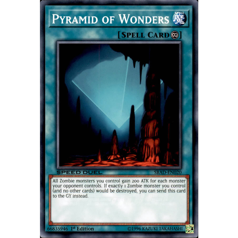 Pyramid of Wonders SBAD-EN020 Yu-Gi-Oh! Card from the Speed Duel: Attack from the Deep Set