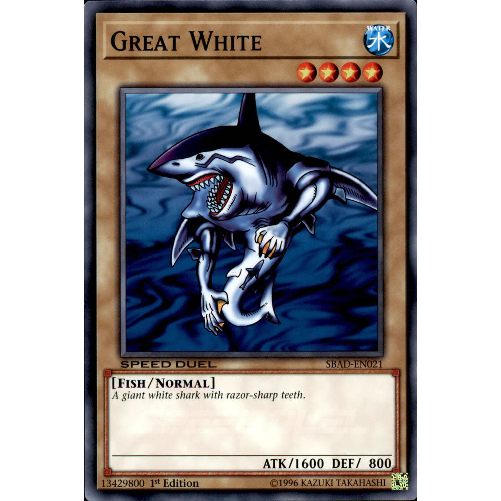 Great White SBAD-EN021 Yu-Gi-Oh! Card from the Speed Duel: Attack from the Deep Set