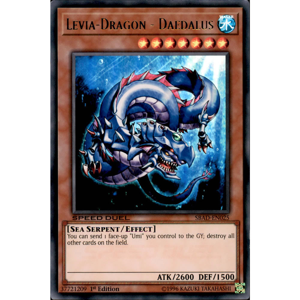 Levia-Dragon - Daedalus SBAD-EN025 Yu-Gi-Oh! Card from the Speed Duel: Attack from the Deep Set