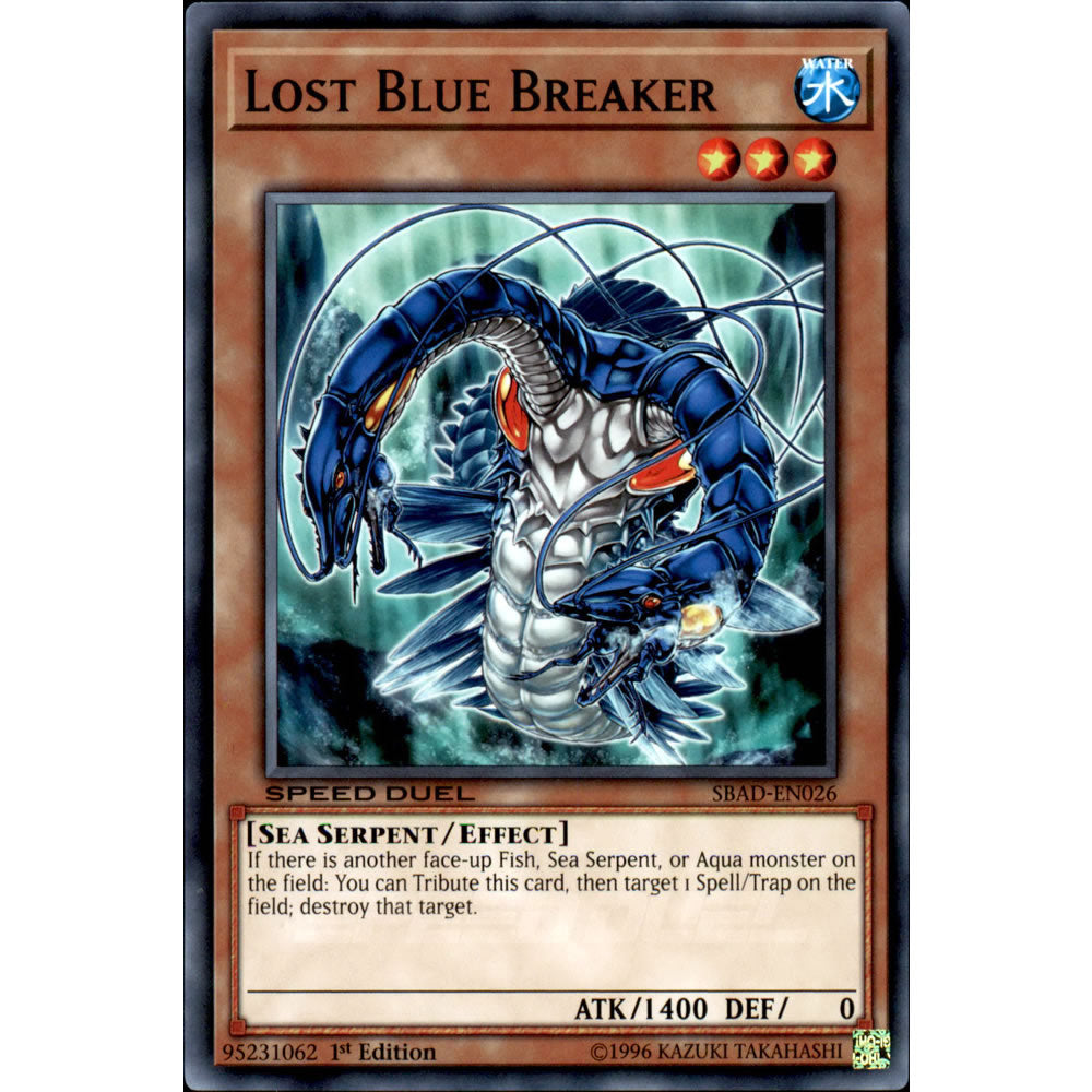 Lost Blue Breaker SBAD-EN026 Yu-Gi-Oh! Card from the Speed Duel: Attack from the Deep Set