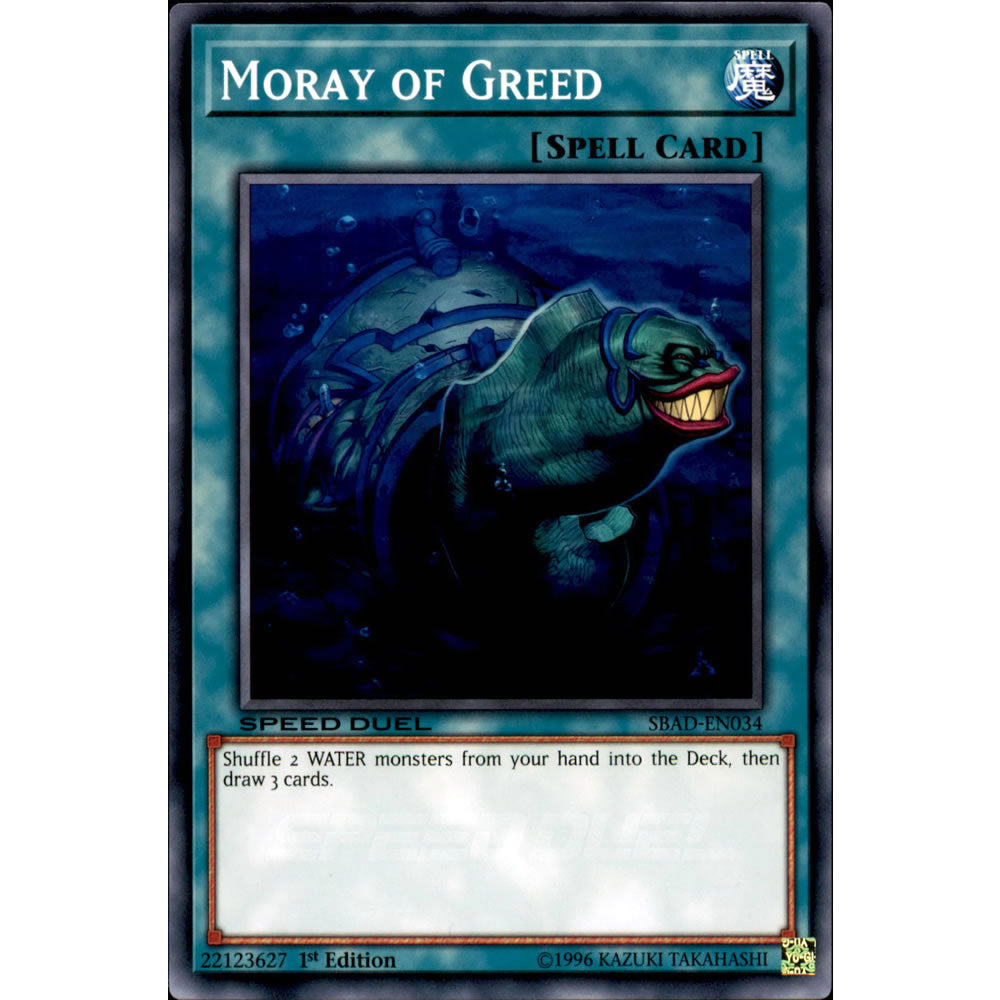 Moray of Greed SBAD-EN034 Yu-Gi-Oh! Card from the Speed Duel: Attack from the Deep Set