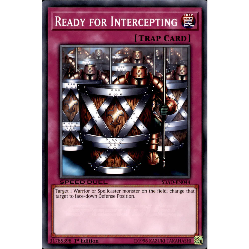 Ready for Intercepting SBAD-EN044 Yu-Gi-Oh! Card from the Speed Duel: Attack from the Deep Set