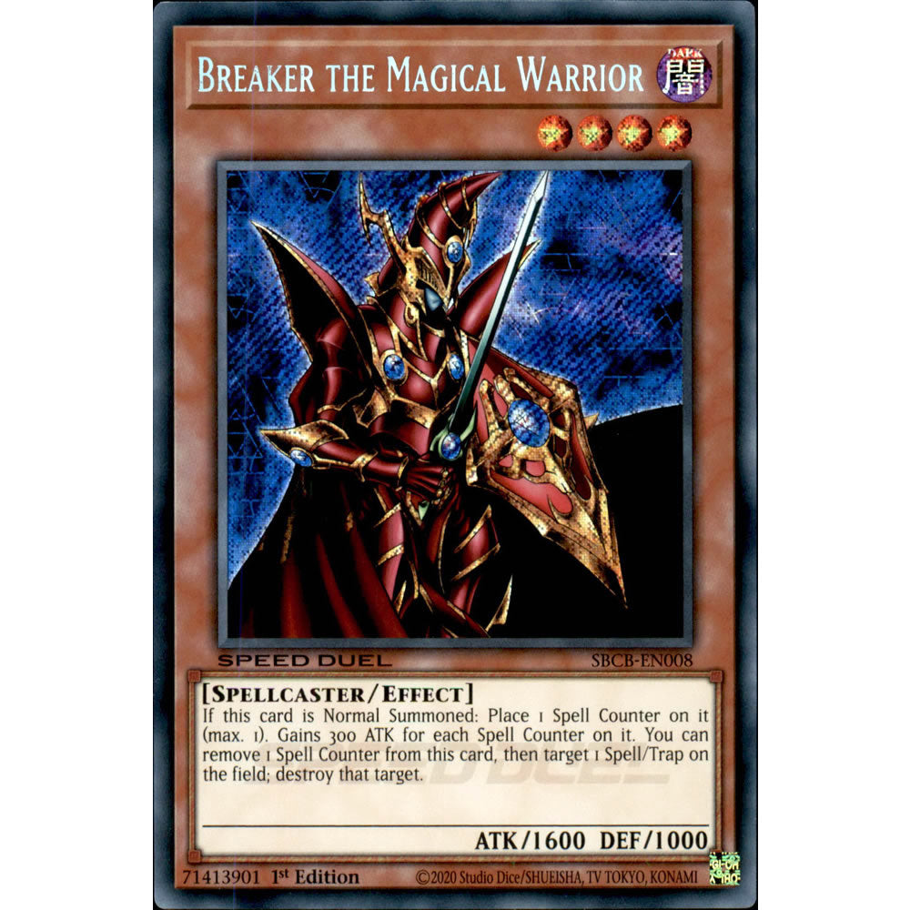 Breaker the Magical Warrior SBCB-EN008 Yu-Gi-Oh! Card Breaker the Magical Warrior SBCB-EN008 Yu-Gi-Oh! Card