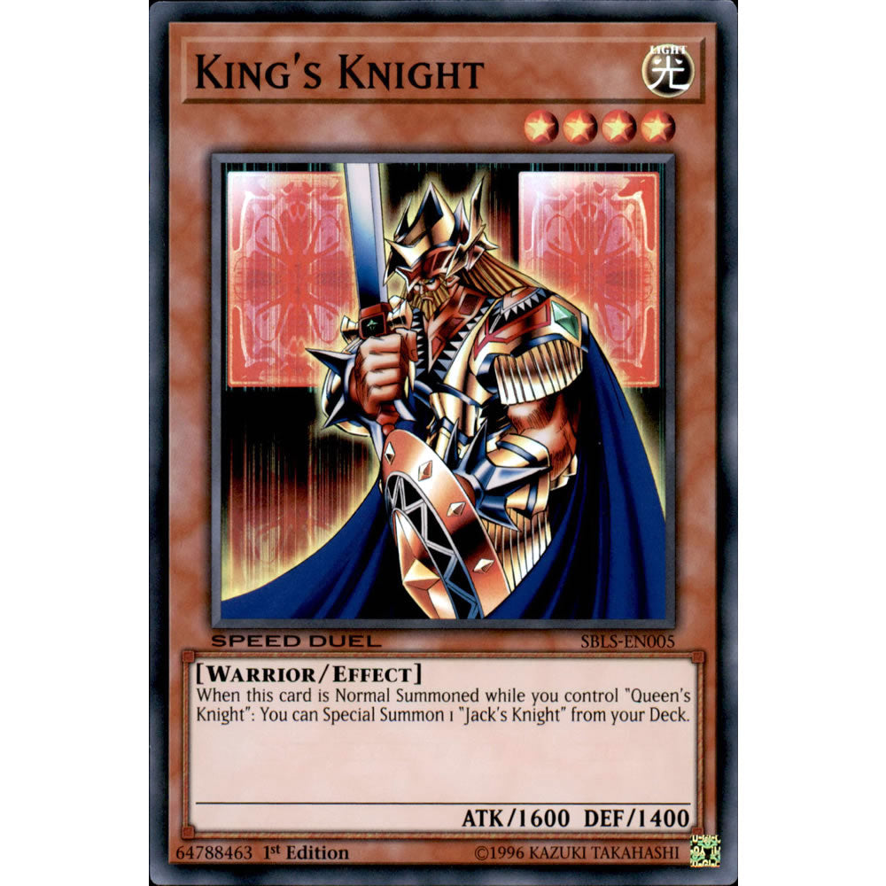 King's Knight SBLS-EN005 Yu-Gi-Oh! Card from the Speed Duel: Arena of Lost Souls Set