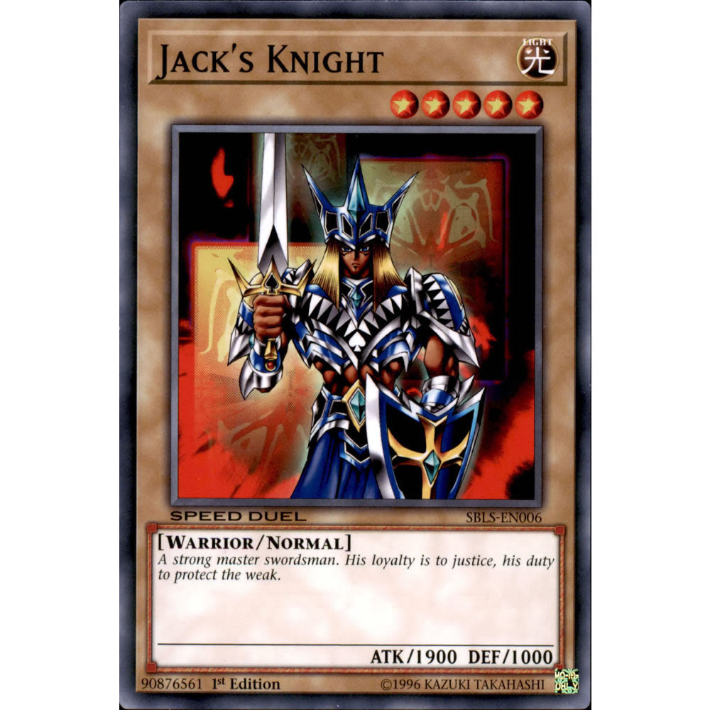 Jack's Knight SBLS-EN006 Yu-Gi-Oh! Card from the Speed Duel: Arena of Lost Souls Set