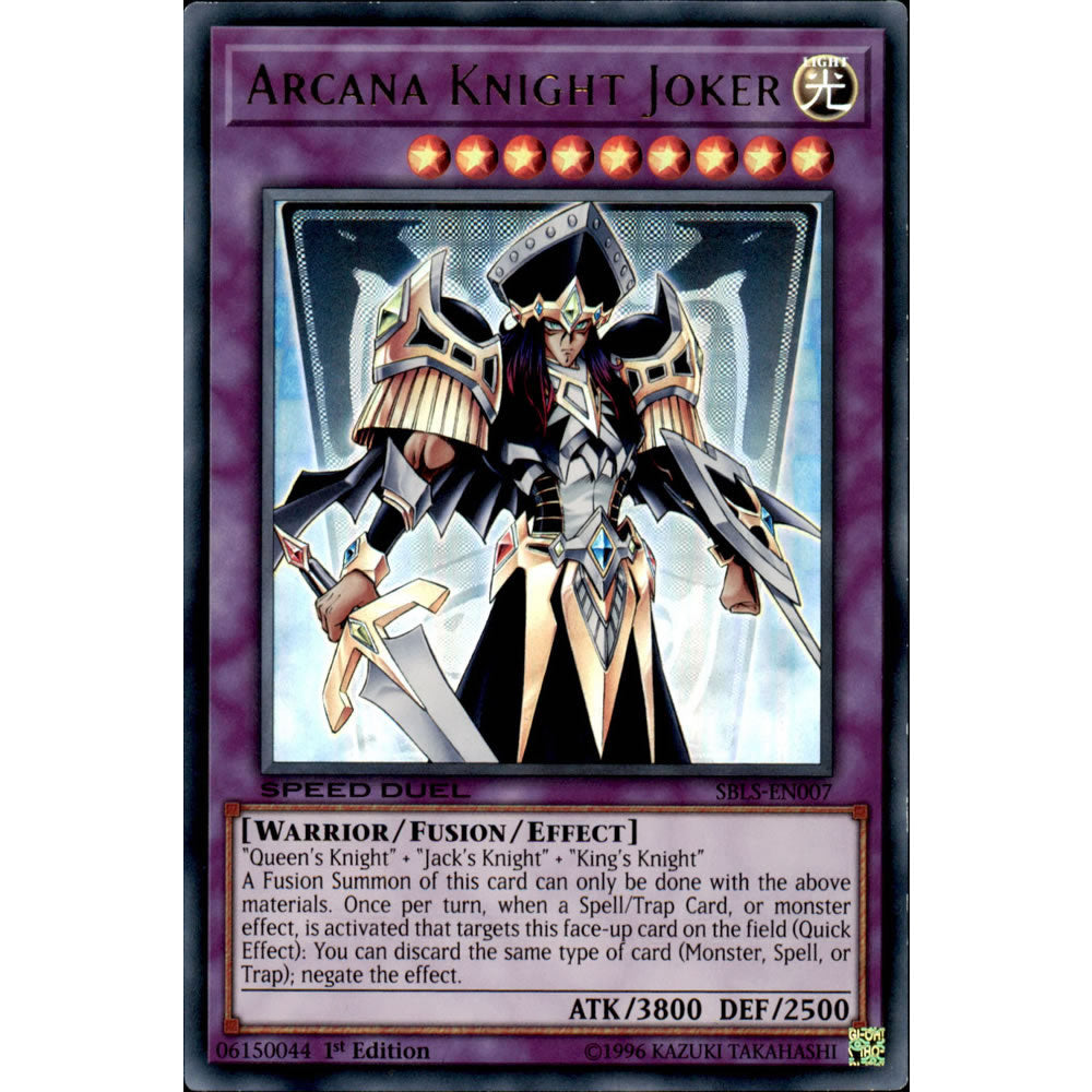 Arcana Knight Joker SBLS-EN007 Yu-Gi-Oh! Card from the Speed Duel: Arena of Lost Souls Set
