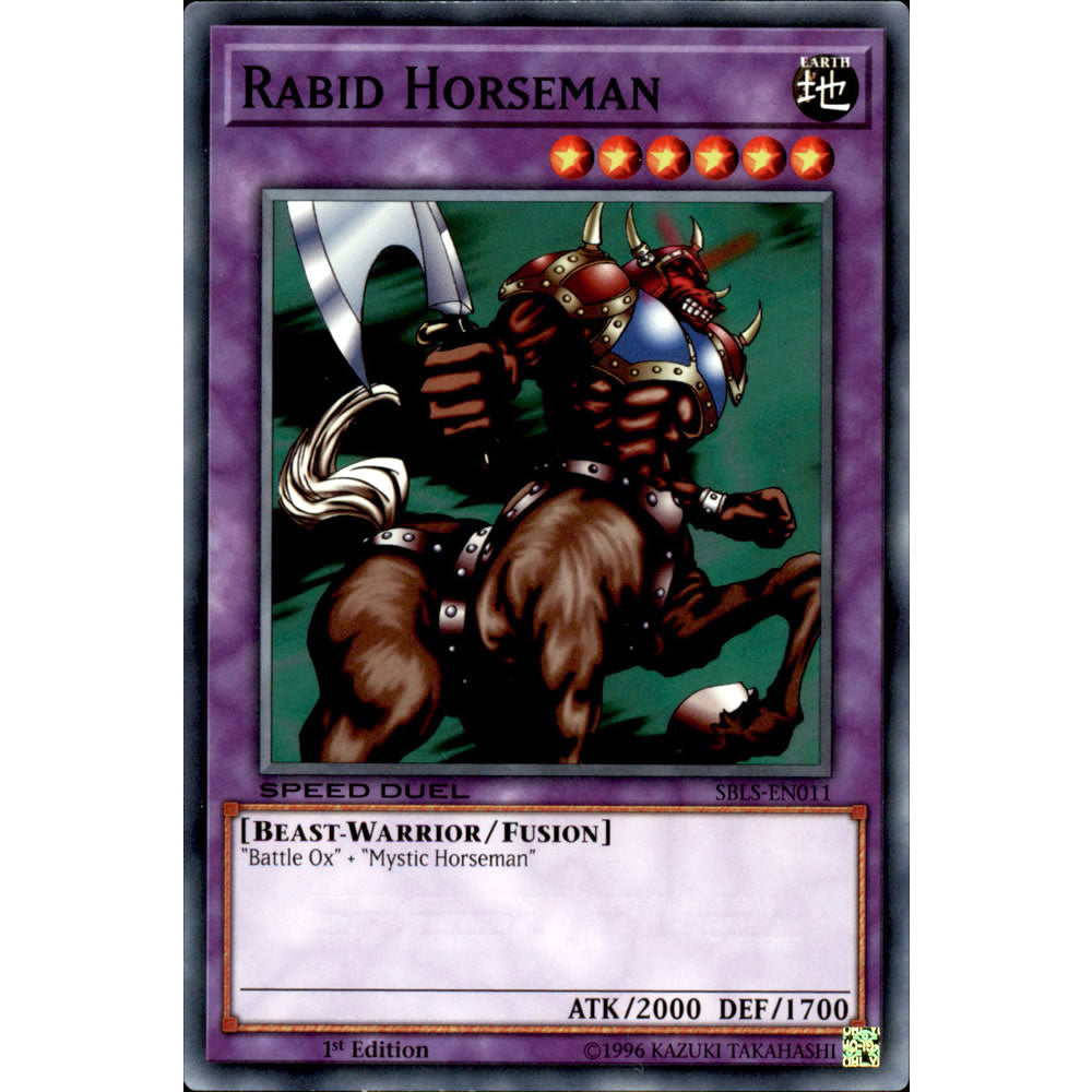 Rabid Horseman SBLS-EN011 Yu-Gi-Oh! Card from the Speed Duel: Arena of Lost Souls Set