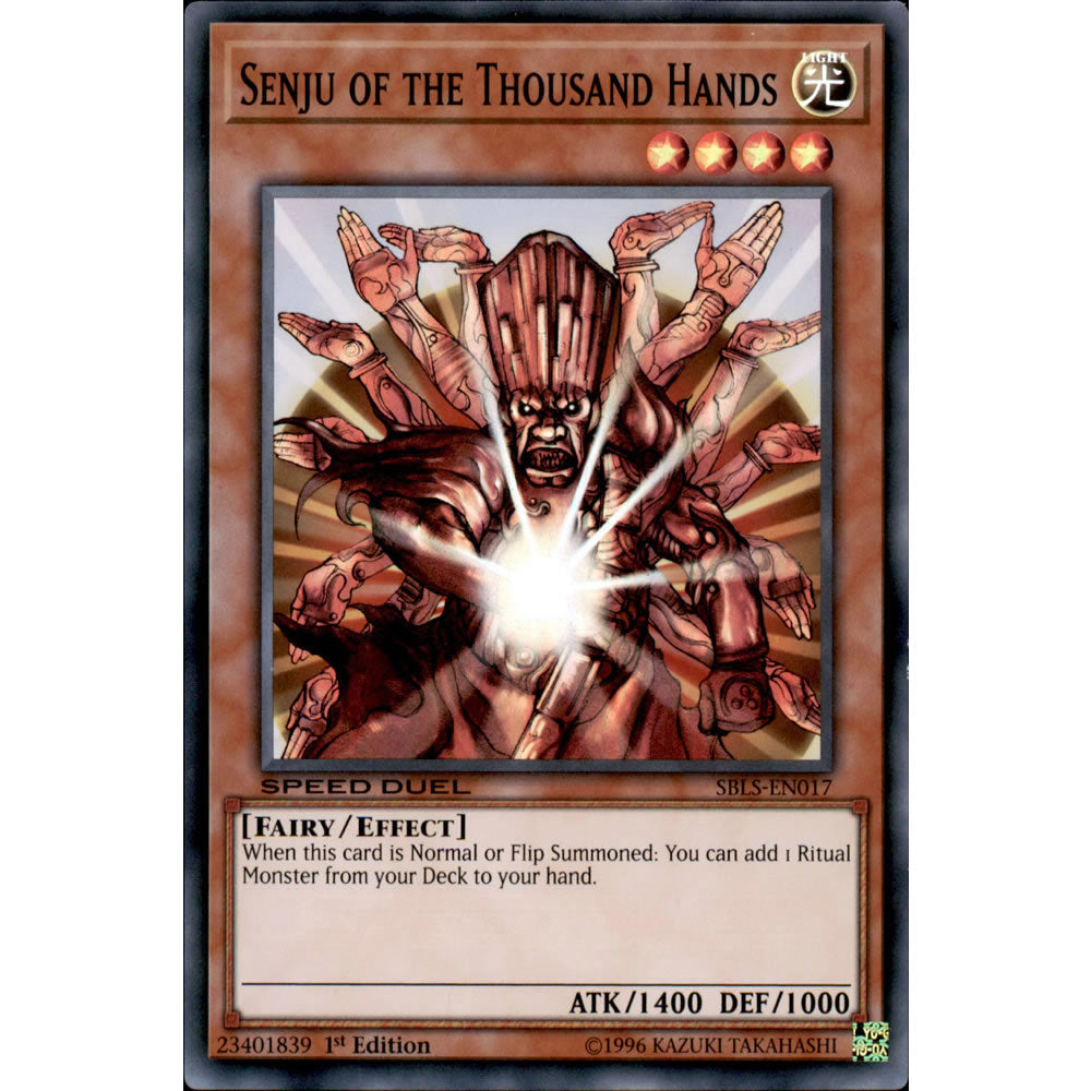 Senju of the Thousand Hands SBLS-EN017 Yu-Gi-Oh! Card from the Speed Duel: Arena of Lost Souls Set