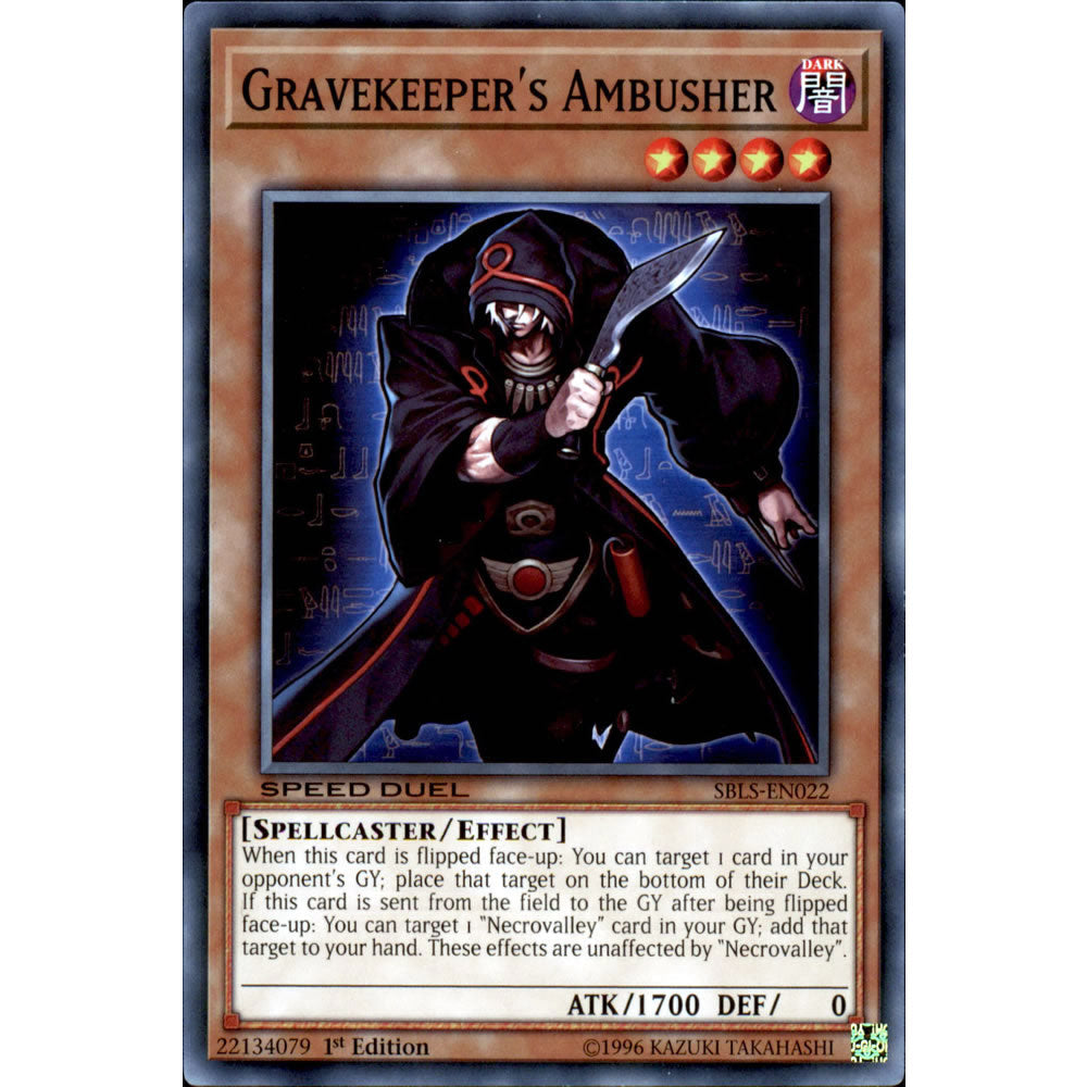 Gravekeeper's Ambusher SBLS-EN022 Yu-Gi-Oh! Card from the Speed Duel: Arena of Lost Souls Set