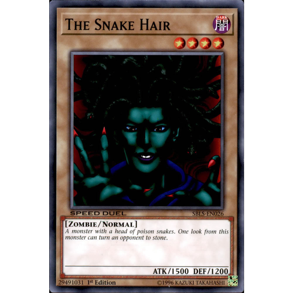 The Snake Hair SBLS-EN026 Yu-Gi-Oh! Card from the Speed Duel: Arena of Lost Souls Set