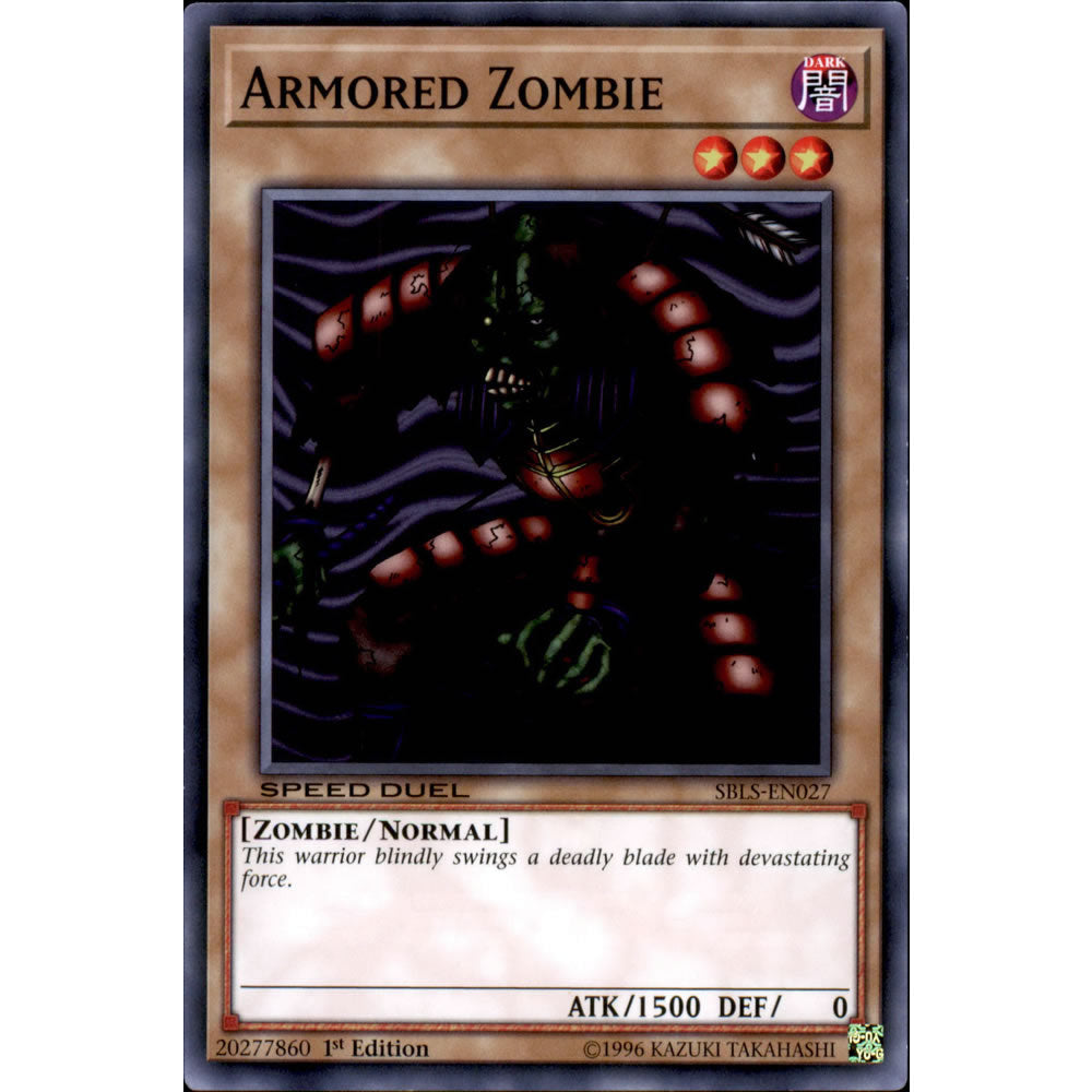 Armored Zombie SBLS-EN027 Yu-Gi-Oh! Card from the Speed Duel: Arena of Lost Souls Set