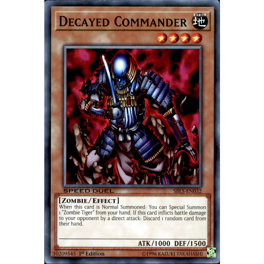 Decayed Commander SBLS-EN032 Yu-Gi-Oh! Card from the Speed Duel: Arena of Lost Souls Set