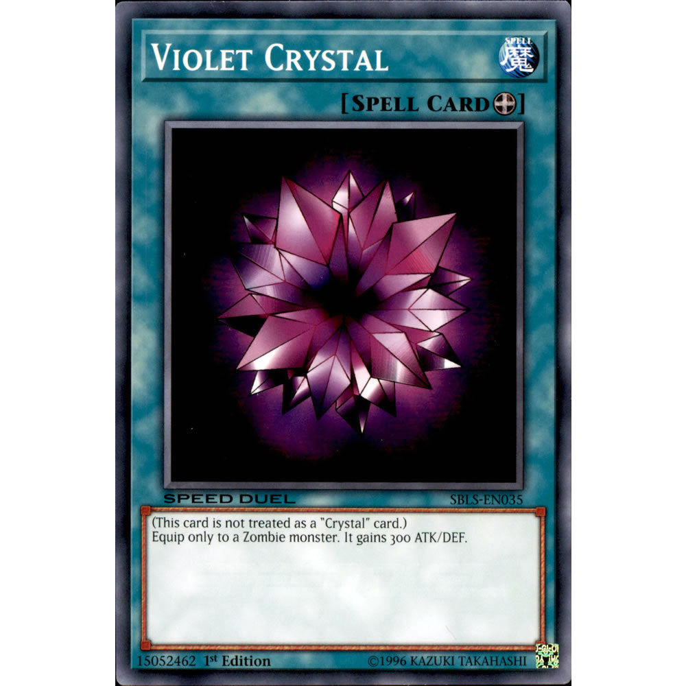 Violet Crystal SBLS-EN035 Yu-Gi-Oh! Card from the Speed Duel: Arena of Lost Souls Set