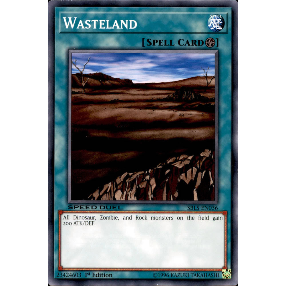Wasteland SBLS-EN036 Yu-Gi-Oh! Card from the Speed Duel: Arena of Lost Souls Set