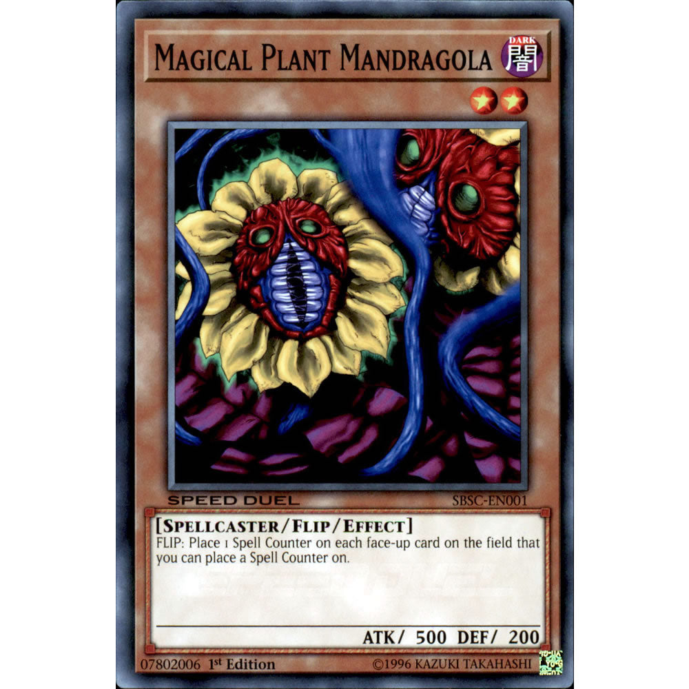 Magical Plant Mandragola SBSC-EN001 Yu-Gi-Oh! Card from the Speed Duel: Scars of Battle Set