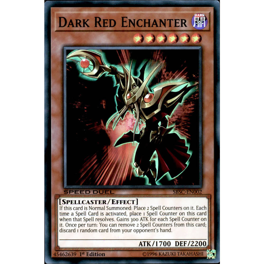 Dark Red Enchanter SBSC-EN002 Yu-Gi-Oh! Card from the Speed Duel: Scars of Battle Set