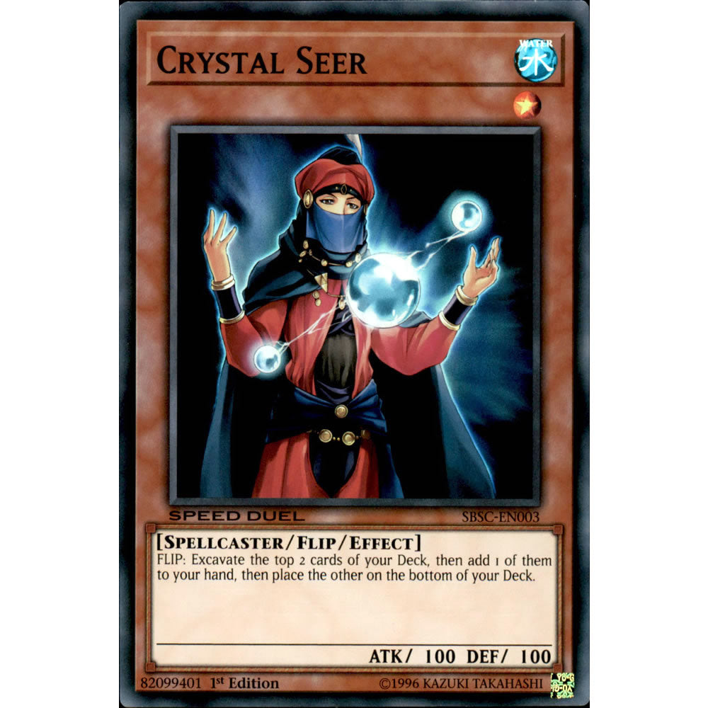 Crystal Seer SBSC-EN003 Yu-Gi-Oh! Card from the Speed Duel: Scars of Battle Set