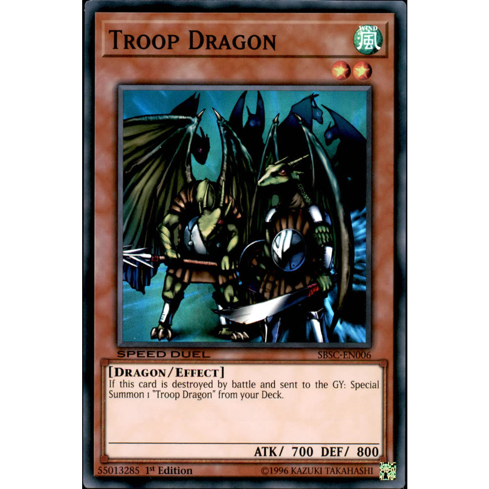 Troop Dragon SBSC-EN006 Yu-Gi-Oh! Card from the Speed Duel: Scars of Battle Set