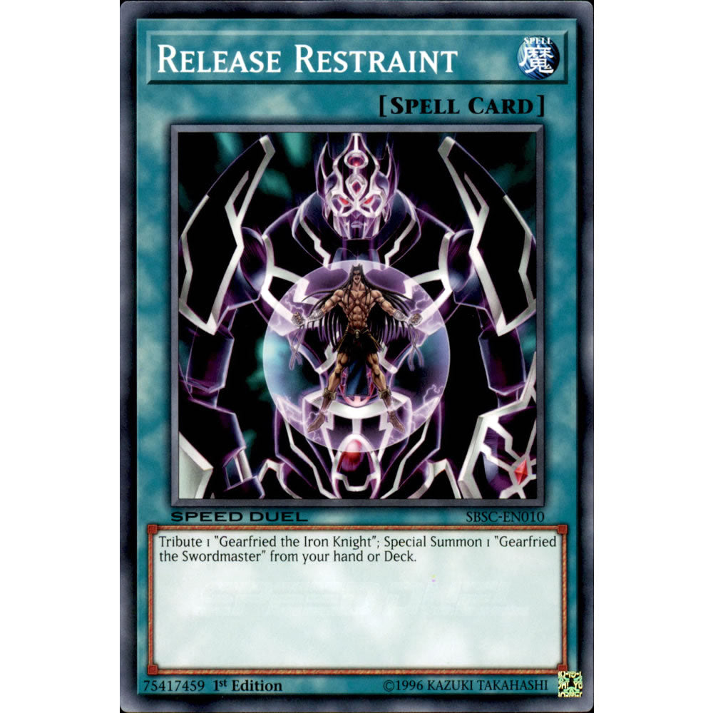 Release Restraint SBSC-EN010 Yu-Gi-Oh! Card from the Speed Duel: Scars of Battle Set