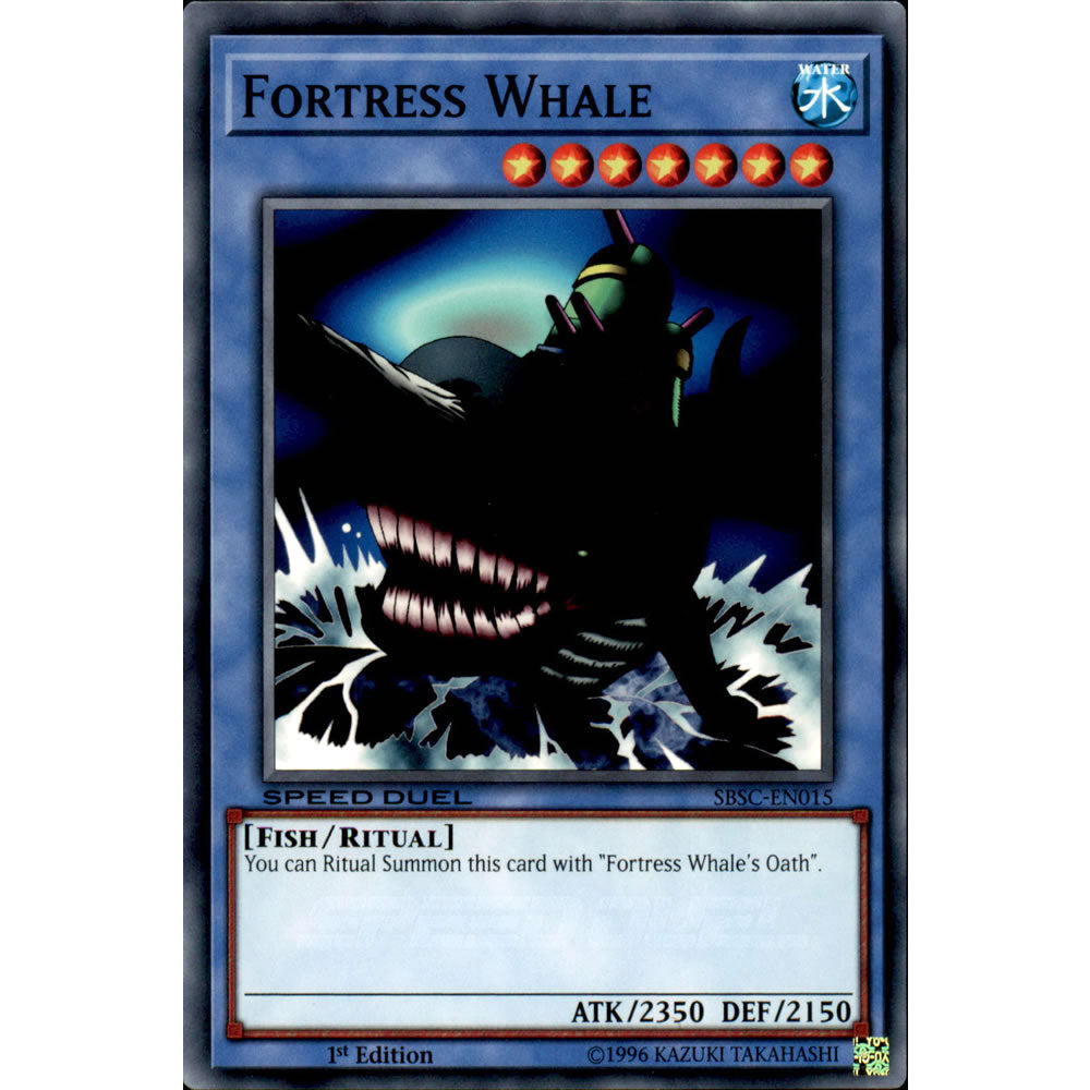 Fortress Whale SBSC-EN015 Yu-Gi-Oh! Card from the Speed Duel: Scars of Battle Set