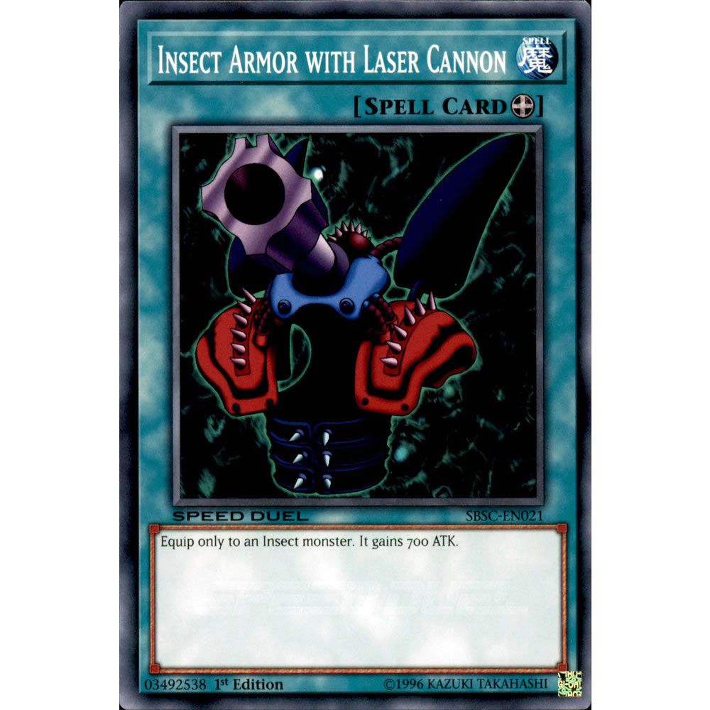 Insect Armor with Laser Cannon SBSC-EN021 Yu-Gi-Oh! Card from the Speed Duel: Scars of Battle Set