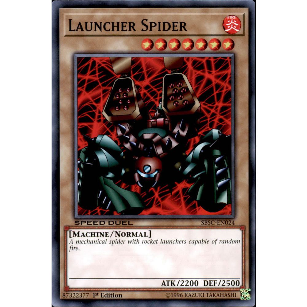 Launcher Spider SBSC-EN024 Yu-Gi-Oh! Card from the Speed Duel: Scars of Battle Set