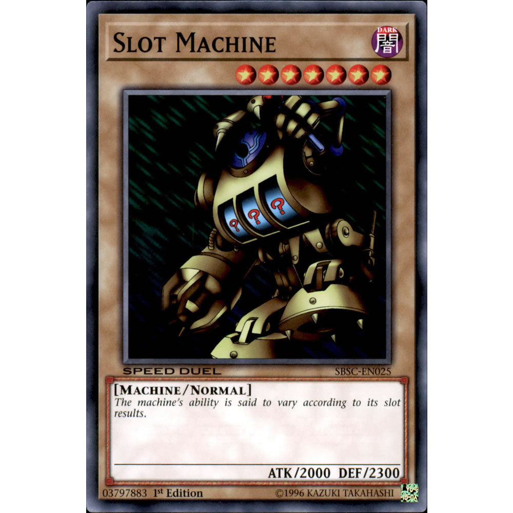 Slot Machine SBSC-EN025 Yu-Gi-Oh! Card from the Speed Duel: Scars of Battle Set