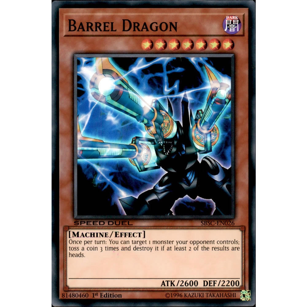 Barrel Dragon SBSC-EN026 Yu-Gi-Oh! Card from the Speed Duel: Scars of Battle Set