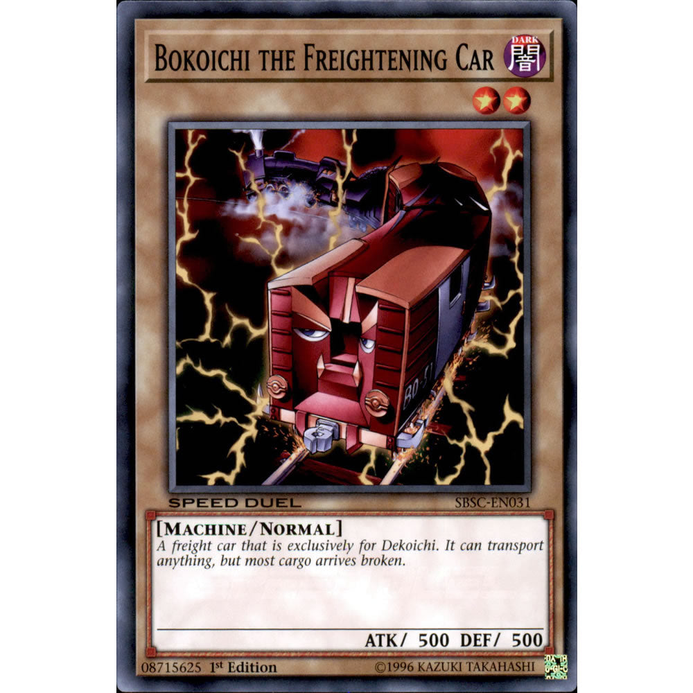 Bokoichi the Freightening Car SBSC-EN031 Yu-Gi-Oh! Card from the Speed Duel: Scars of Battle Set