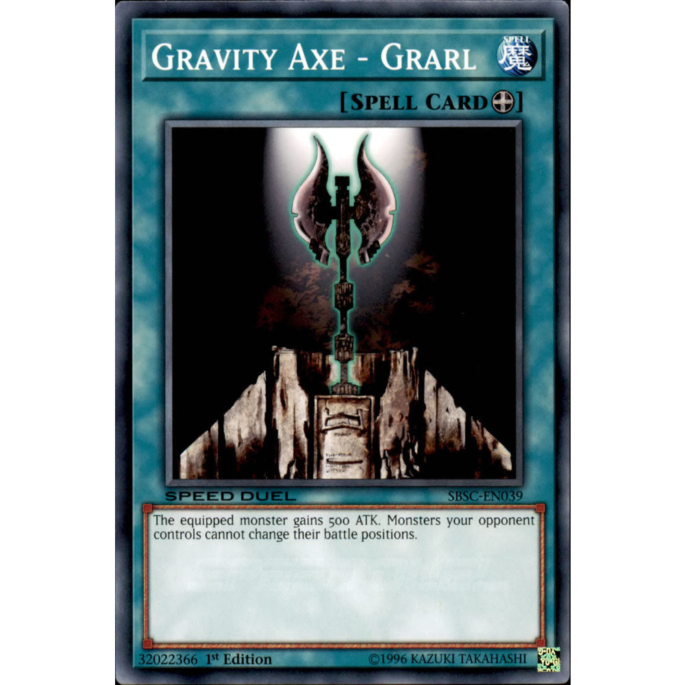 Gravity Axe - Grarl SBSC-EN039 Yu-Gi-Oh! Card from the Speed Duel: Scars of Battle Set