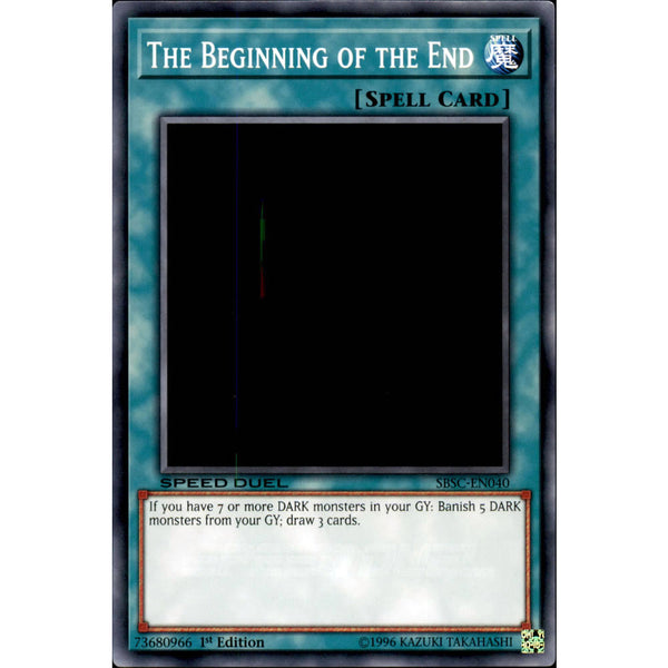 The Beginning of the End SBSC-EN040 Yu-Gi-Oh! Card