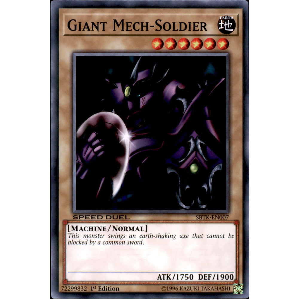 Giant Mech-Soldier SBTK-EN007 Yu-Gi-Oh! Card from the Speed Duel: Trials of the Kingdom Set