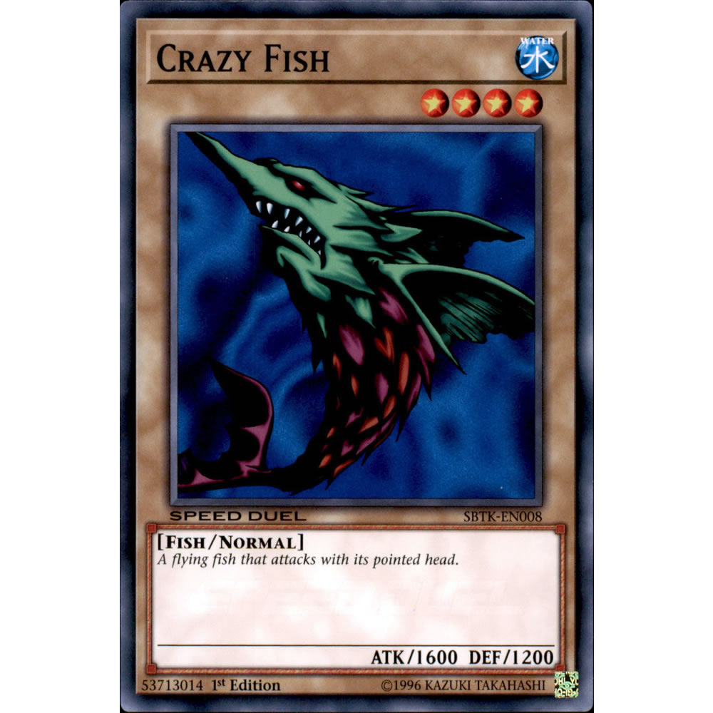 Crazy Fish SBTK-EN008 Yu-Gi-Oh! Card from the Speed Duel: Trials of the Kingdom Set