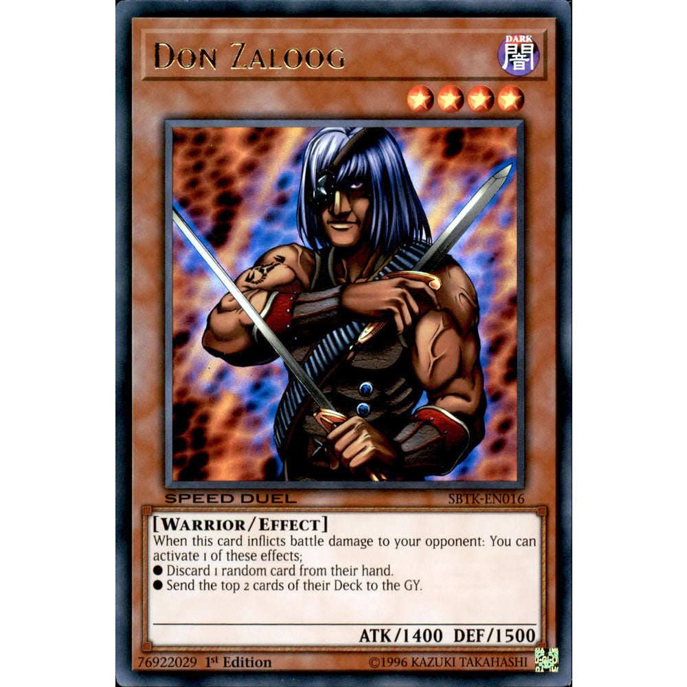Don Zaloog SBTK-EN016 Yu-Gi-Oh! Card from the Speed Duel: Trials of the Kingdom Set