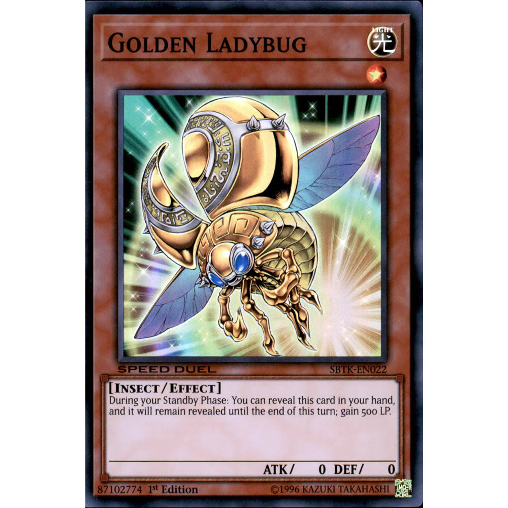 Golden Ladybug SBTK-EN022 Yu-Gi-Oh! Card from the Speed Duel: Trials of the Kingdom Set